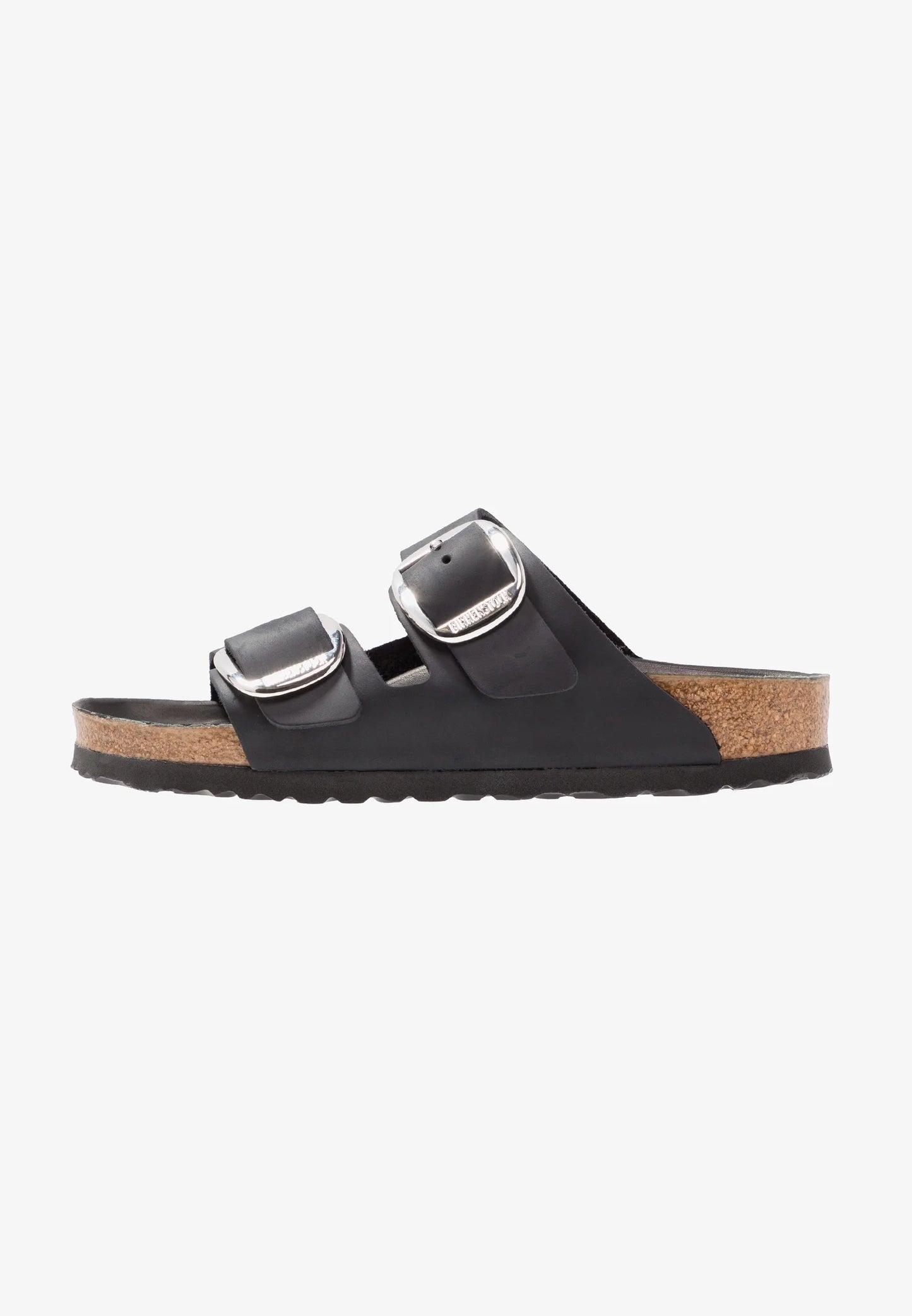 Birkenstock Arizona Big Buckle Sandals in Black Leather