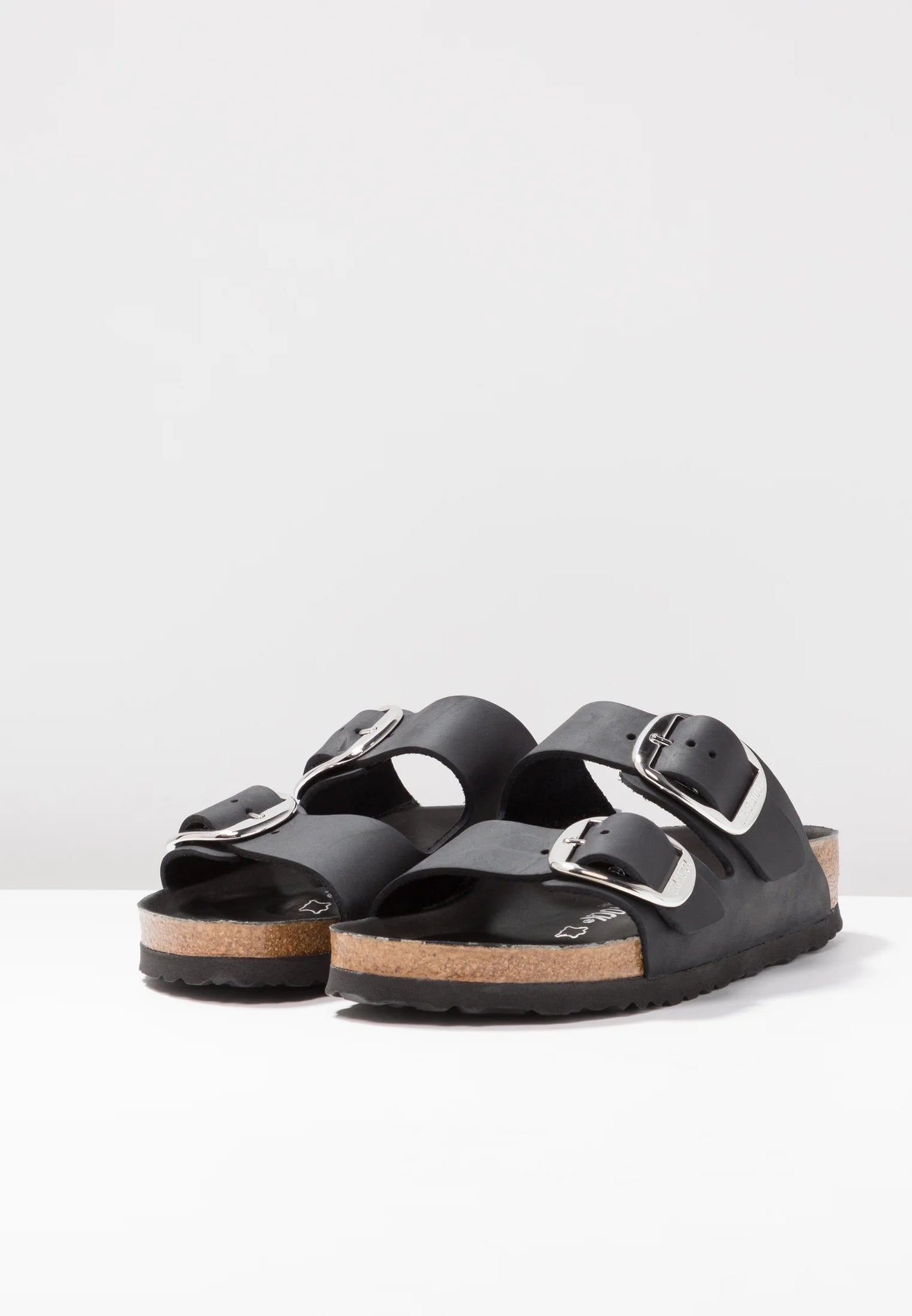 Birkenstock Arizona Big Buckle Sandals in Black Leather